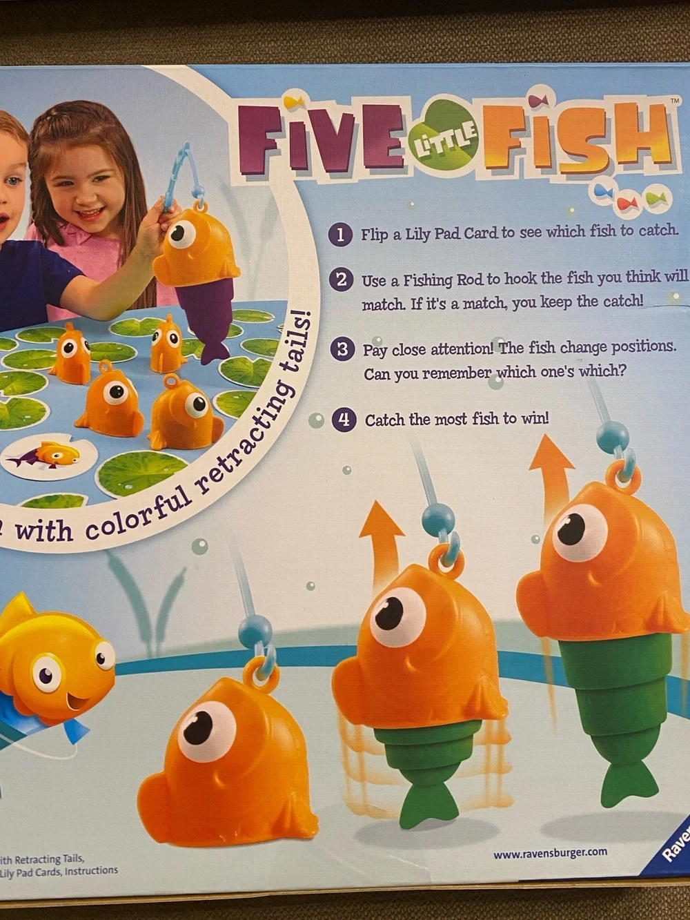 Ravensburger Five Little Fish Game with Bright Yellow Fish - BRAND NEW